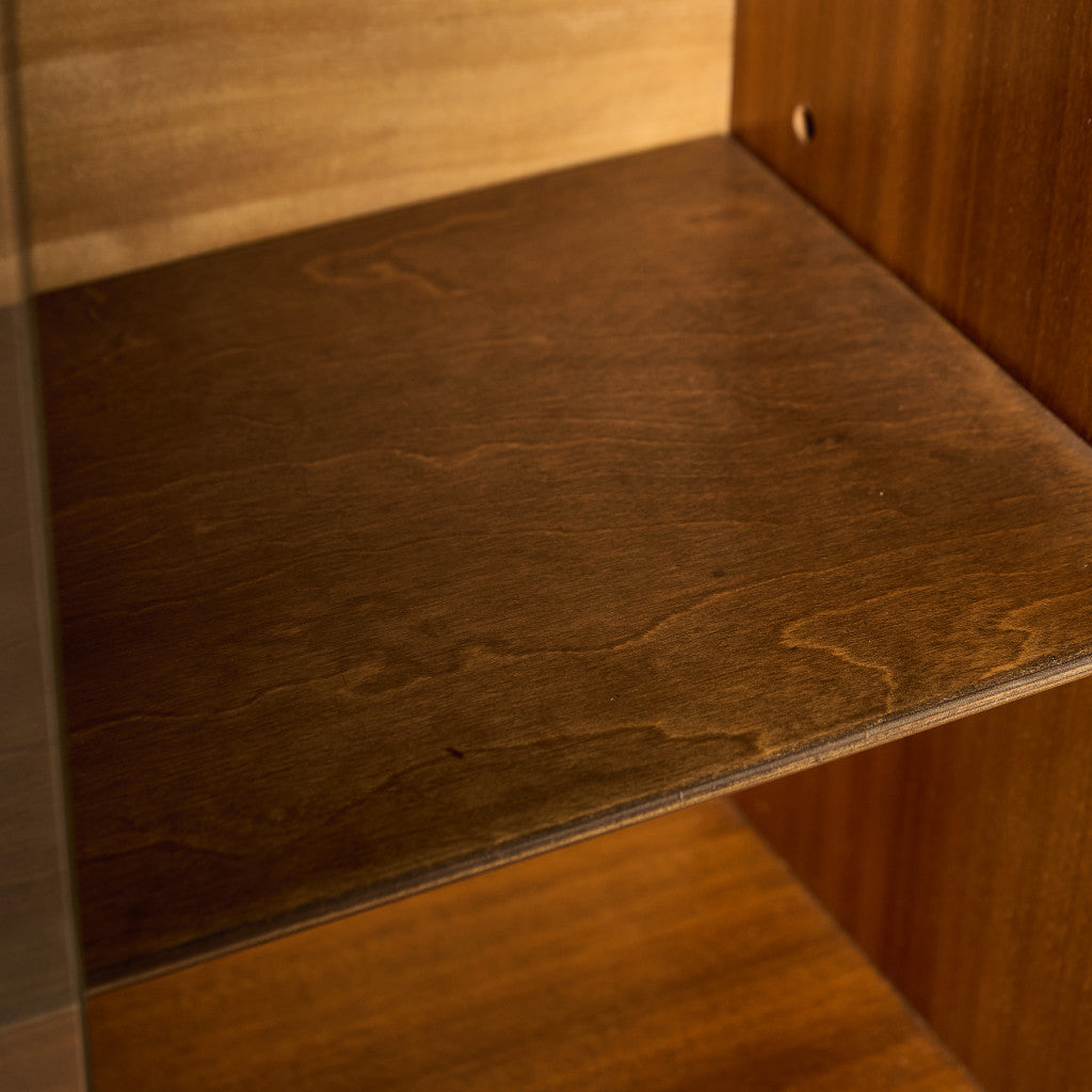 Cumbrae ヴィンテージ ナロー ガラス ブックケース 食器棚