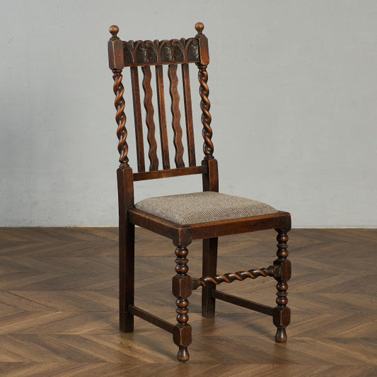 英国 クラシック ダイニングチェア 座面張替え済み