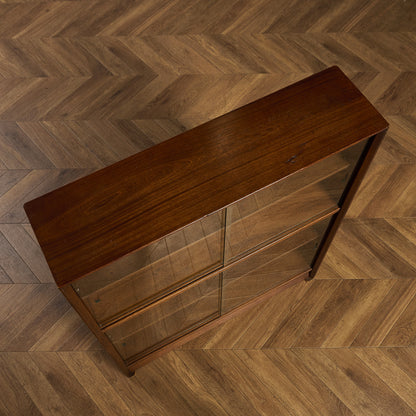 ヴィンテージ ガラスキャビネット 本棚