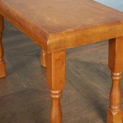 Dutch solid oak nesting table #85389