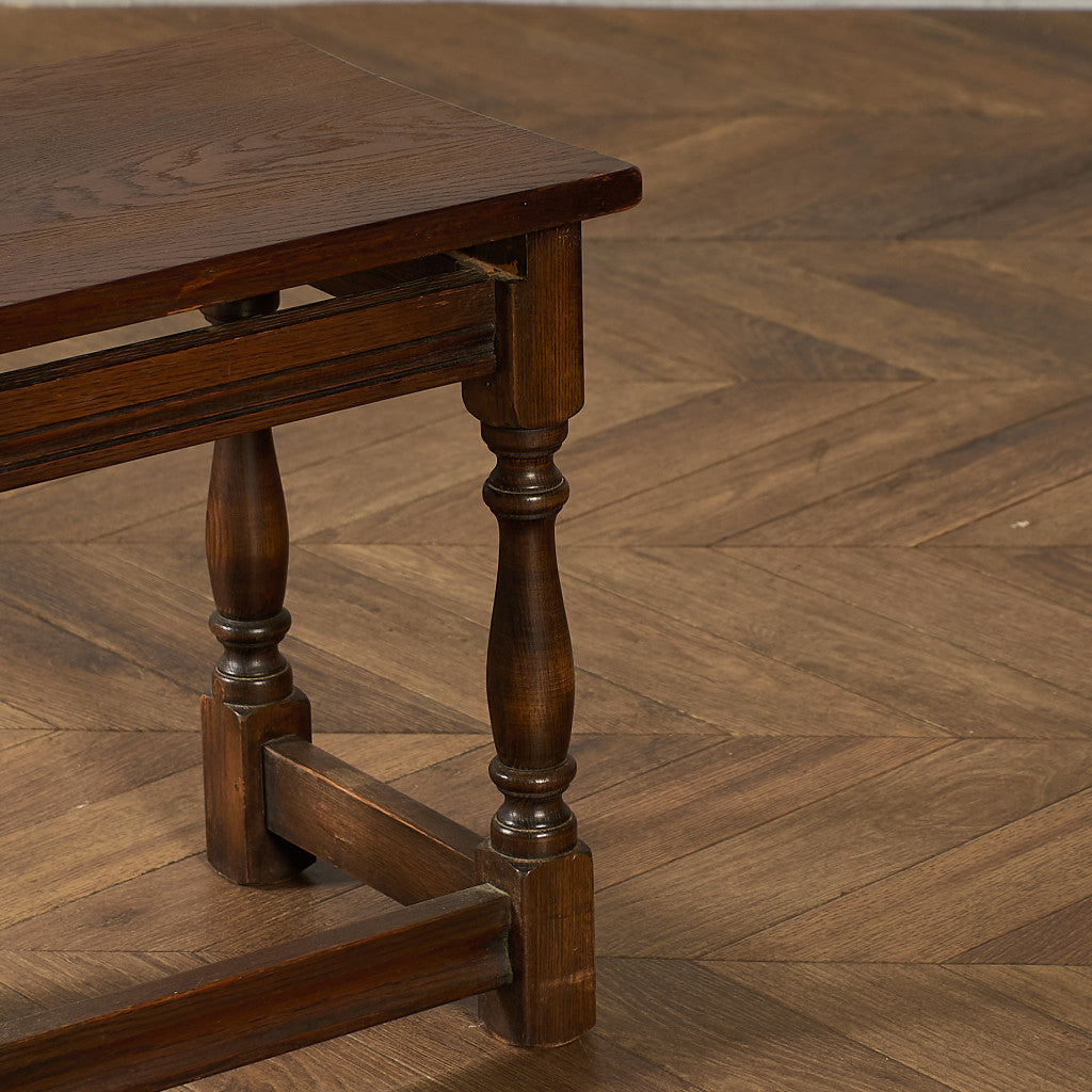 英国 クラシック オーク材 ネストテーブル