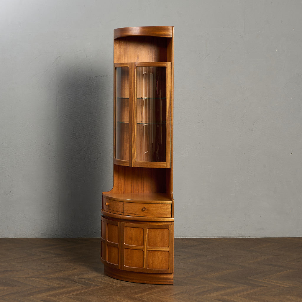 ネイサン Nathan 十字扉 ヴィンテージ トール コーナーキャビネット #95517