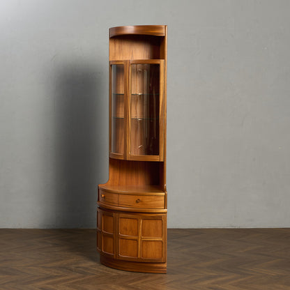 ネイサン Nathan 十字扉 ヴィンテージ トール コーナーキャビネット #95517