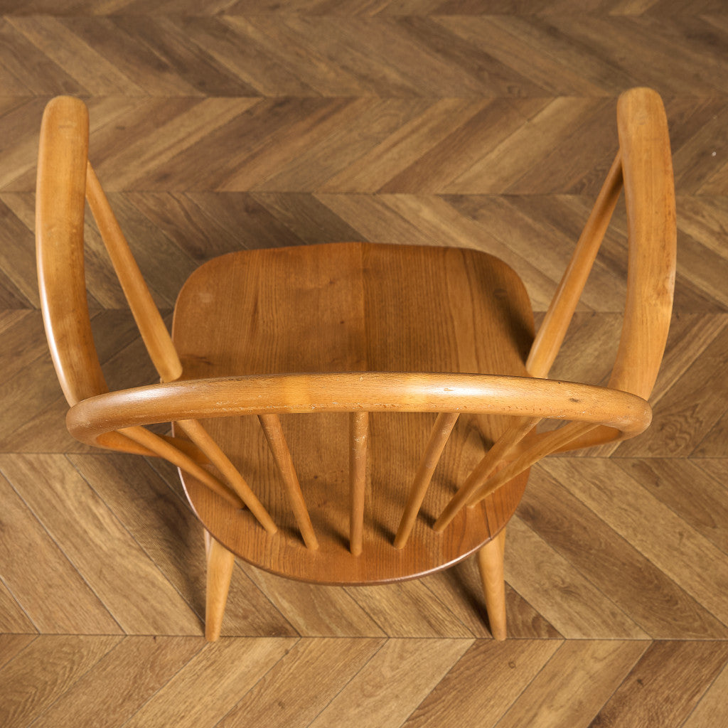 ercol グランドマザーズチェア ブルーラベル