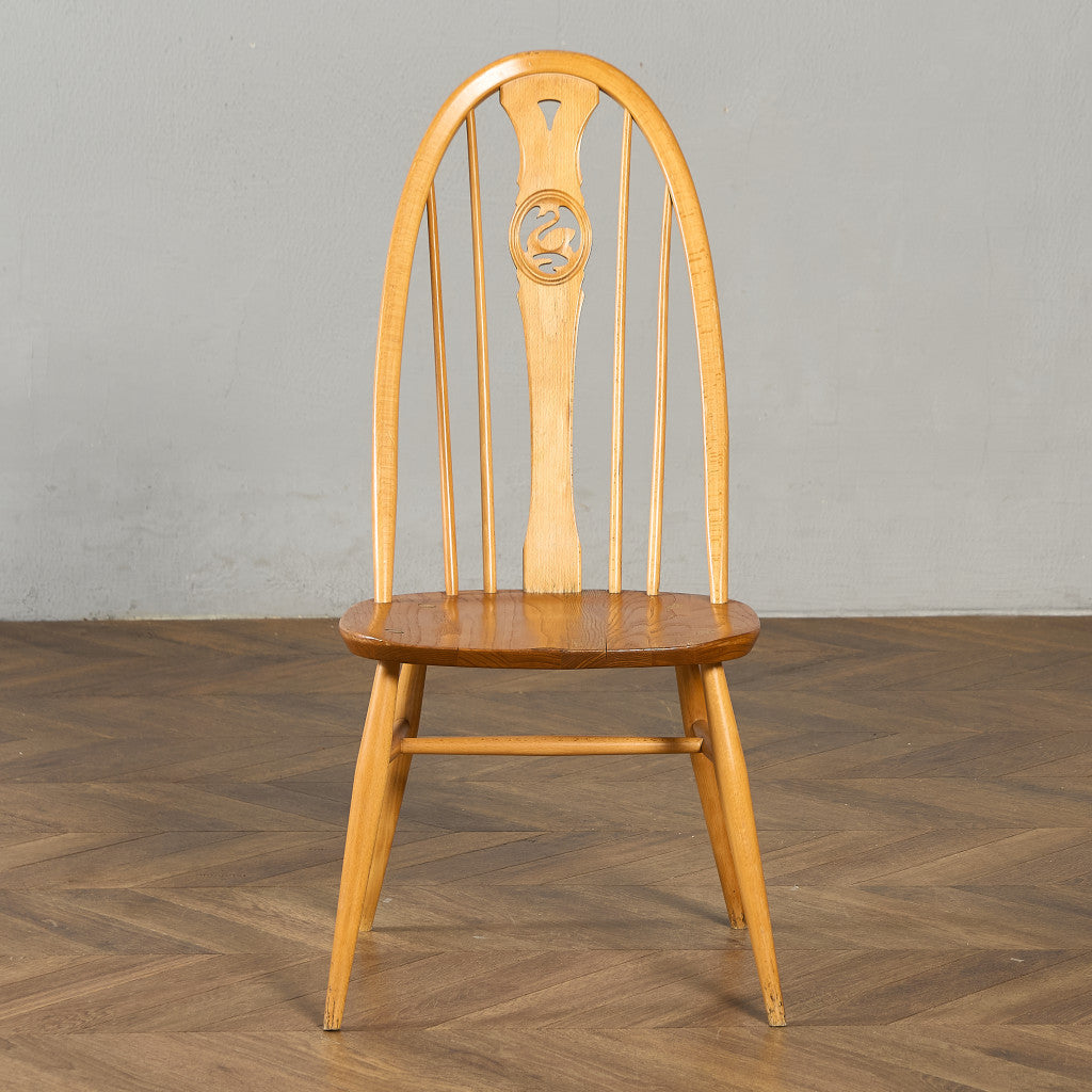 アーコール ERCOL スワンバックチェア ラウンドメタルラベル #97101