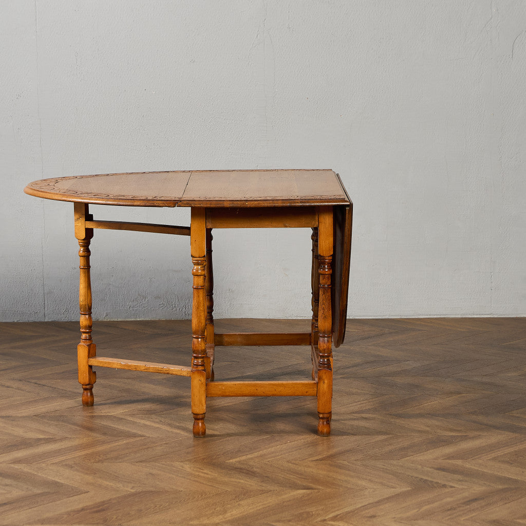 英国 クラシック ドロップリーフ ゲートレッグテーブル