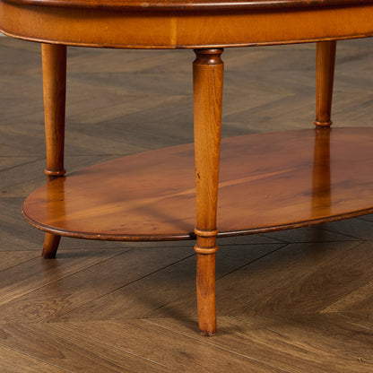 英国 クラシック オーバル センターテーブル コーヒーテーブル #90167