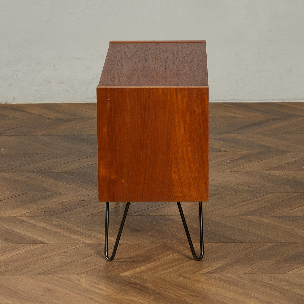 英国 ヴィンテージ ブックシェルフ カスタム アイアンヘアピンレッグ