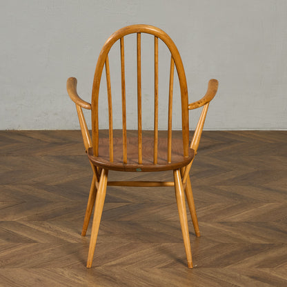 アーコール ERCOL ヴィンテージ クエーカー アームチェア ネイビーブルーラベル #89764