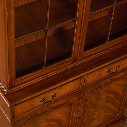 英国 クラシック エドワーディアン ブックケース 食器棚