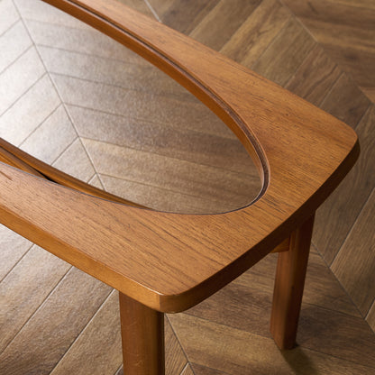 ネイサン Nathan ヴィンテージ スモーク ガラストップ コーヒーテーブル #97348