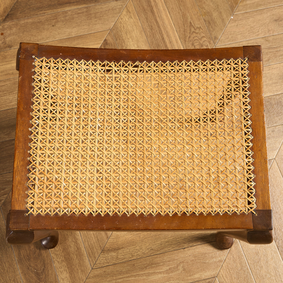 ヴィンテージ ラタン スツール