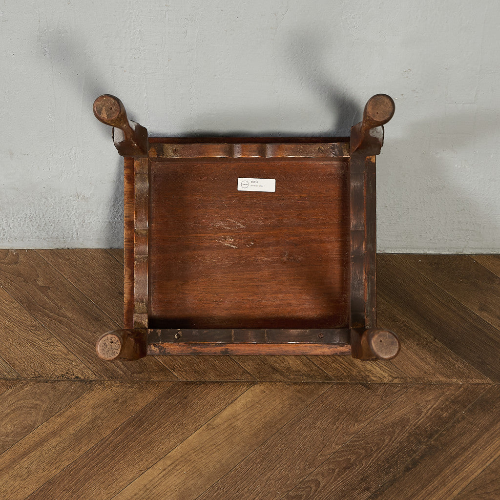 英国 クラシック ガラストップ ネストテーブル