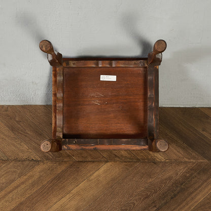 英国 クラシック ガラストップ ネストテーブル