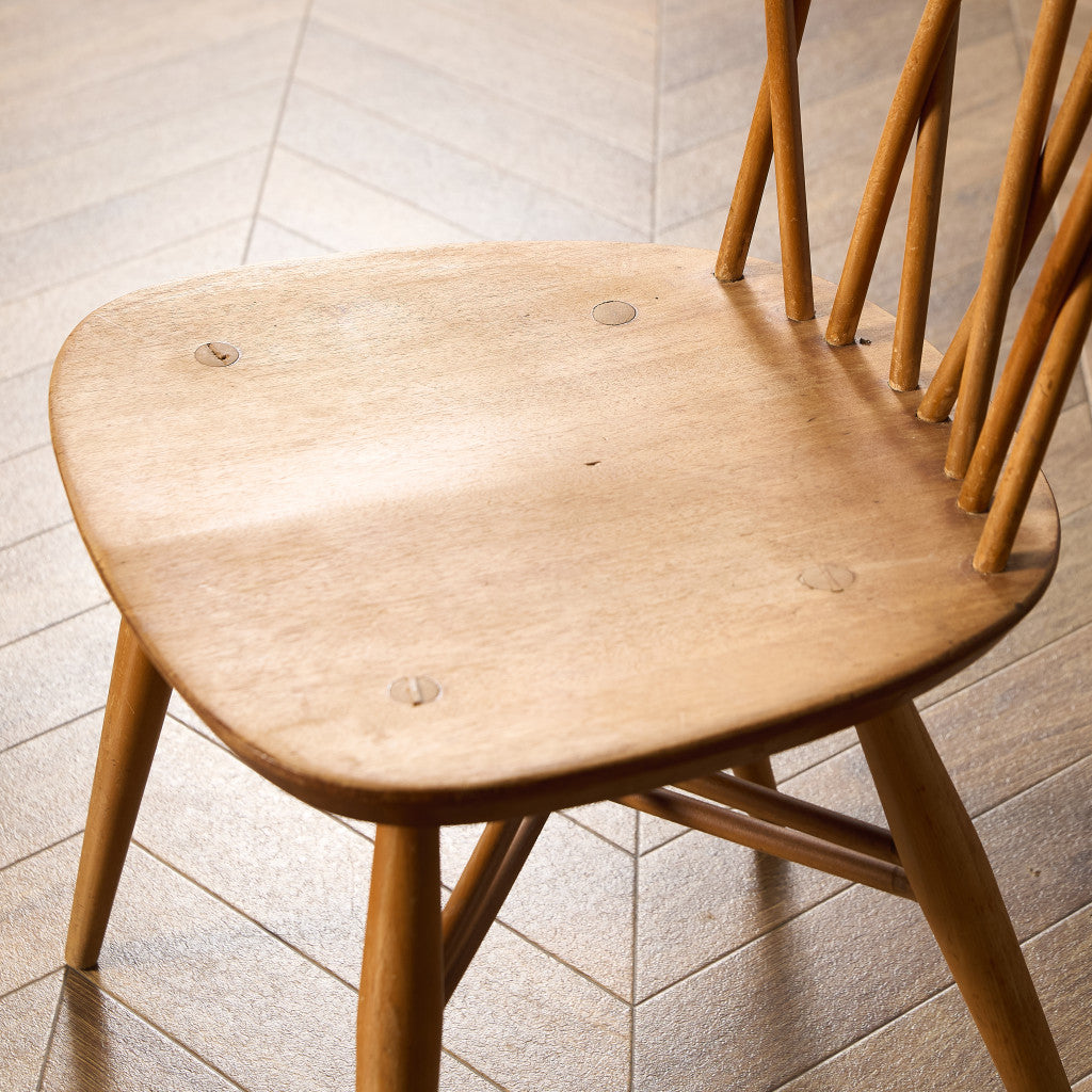 い*ら様 ヴィンテージ ERCOL•アーコール チェア(CB-2) アーコール ERCOL ラティスドチェア X型貫 ブルーラベル #97472