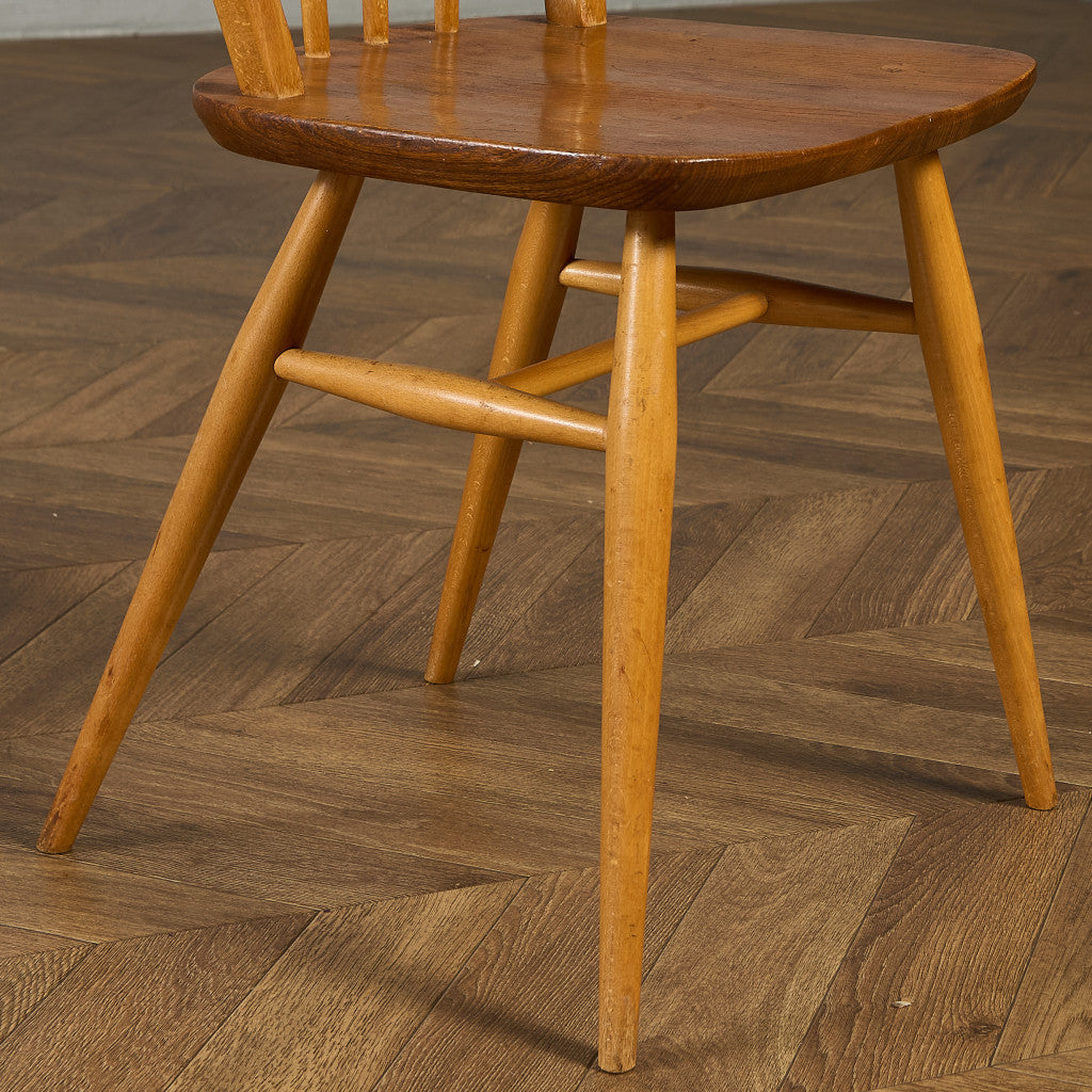 ヴィンテージ 4本 スポーク フープバックチェア ラウンドゴールドラベル