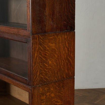 英国 アンティーク スタッキングブックケース 食器棚