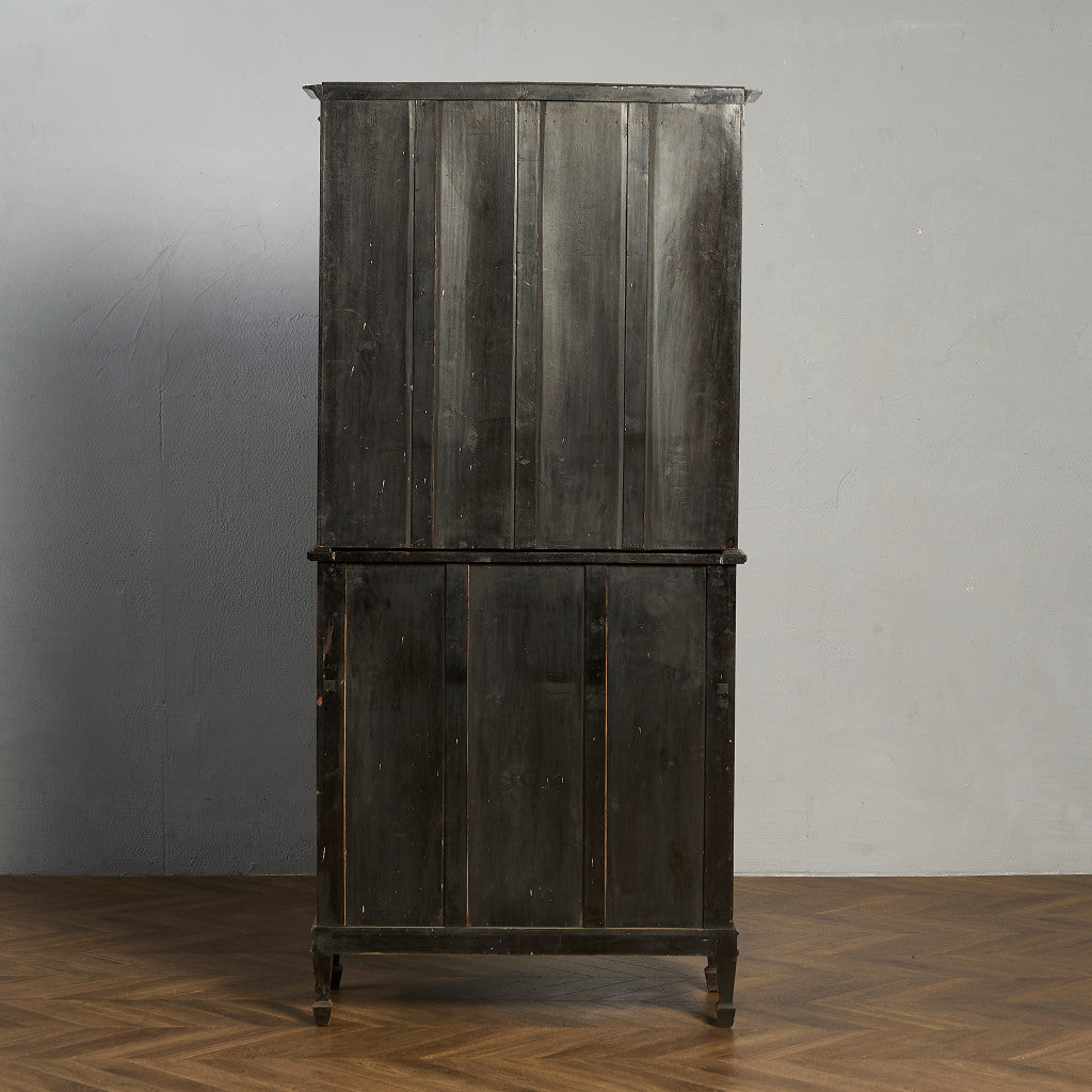 英国 アンティーク ビューロー ブックケース