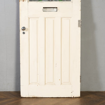 英国 アンティーク ペインテッド ステンドグラス ドア