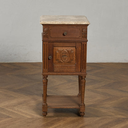 英国 クラシック 大理石 サイドキャビネット #96618