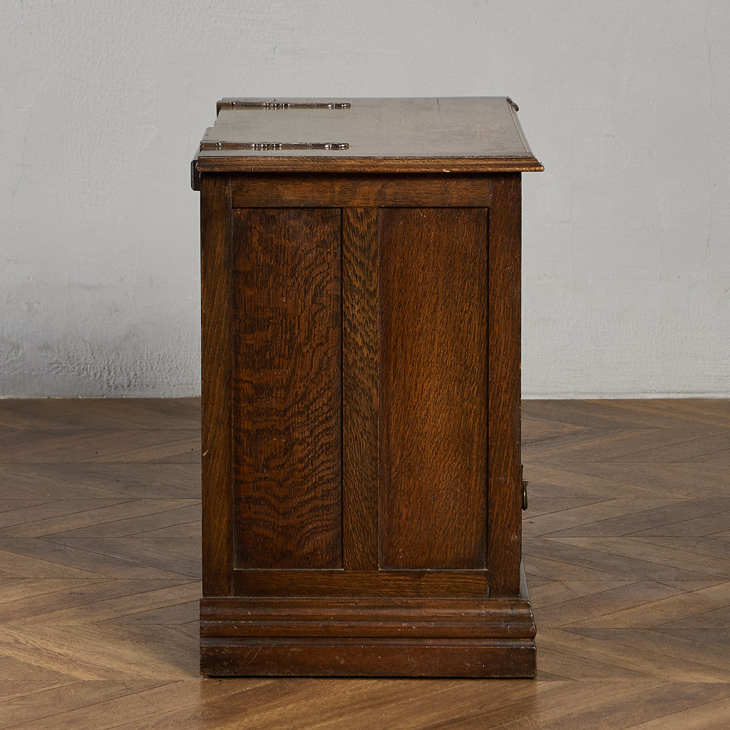 英国 クラシック オーク材 ブランケットボックス