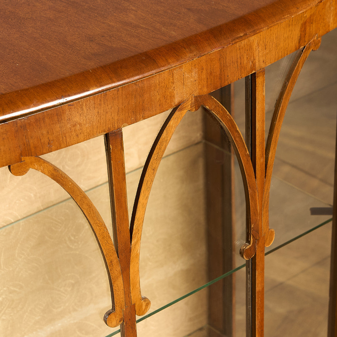 英国 クラシック ディスプレイ ガラス キャビネット