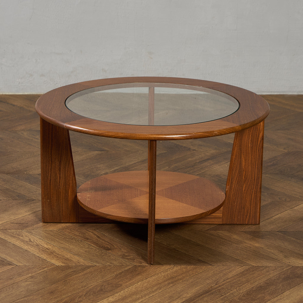 英国 ヴィンテージ ガラストップ コーヒーテーブル #97181 – camori