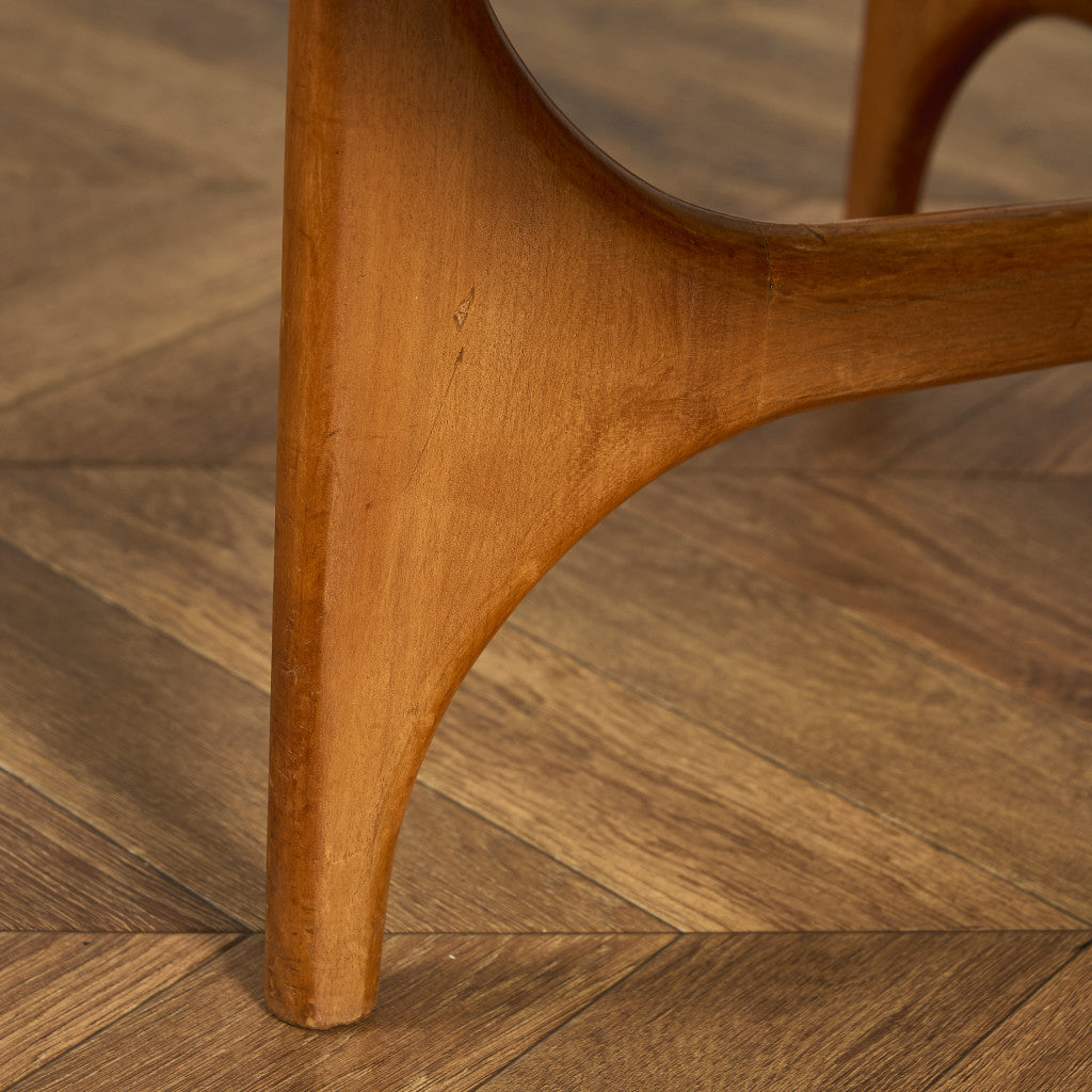 ガラストップ ラウンドコーヒーテーブル