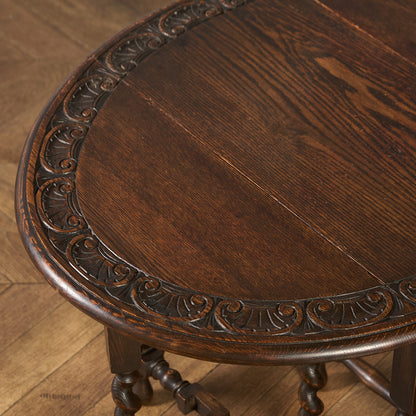 英国 クラシック ドロップリーフ ゲートレッグテーブル