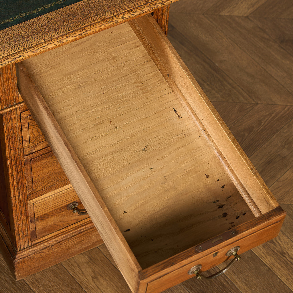 英国 クラシック 両袖デスク