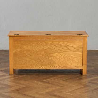 英国 クラシック オーク材 ブランケットボックス