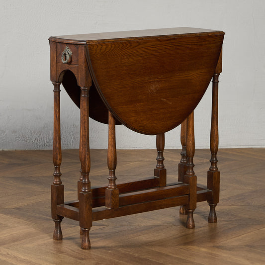 英国 クラシック ドロップリーフ ゲートレッグテーブル