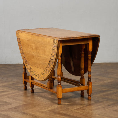 英国 クラシック ドロップリーフ ゲートレッグテーブル