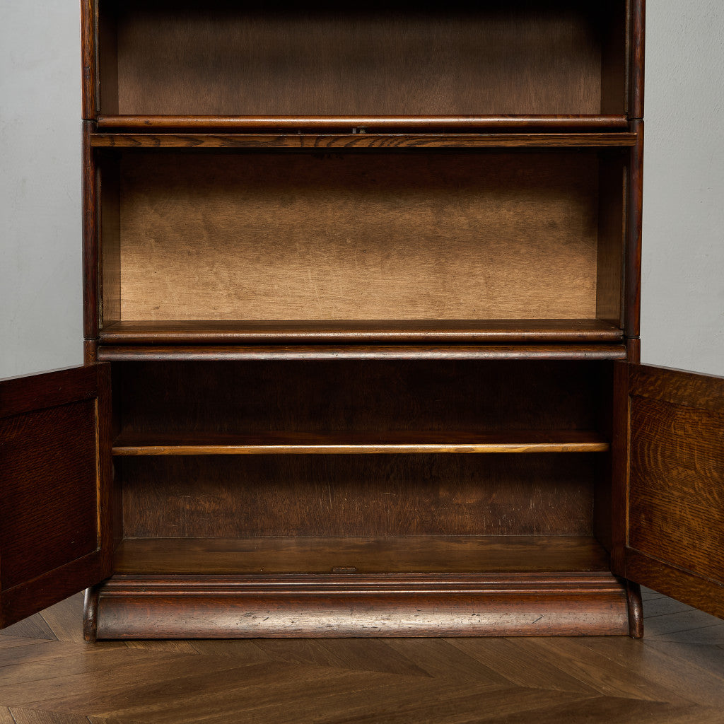 英国 アンティーク スタッキングブックケース 食器棚