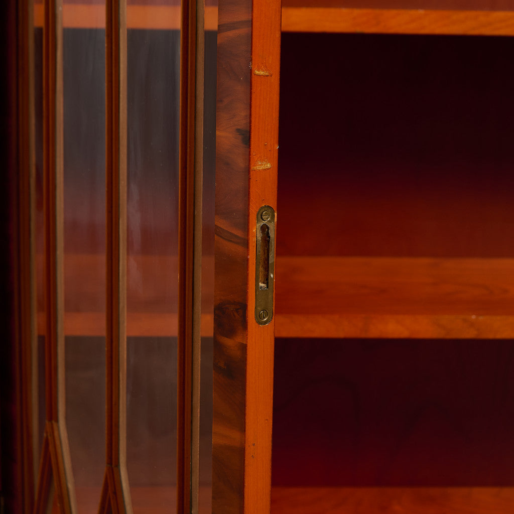 英国 クラシック エドワーディアン様式 ブックケース 食器棚