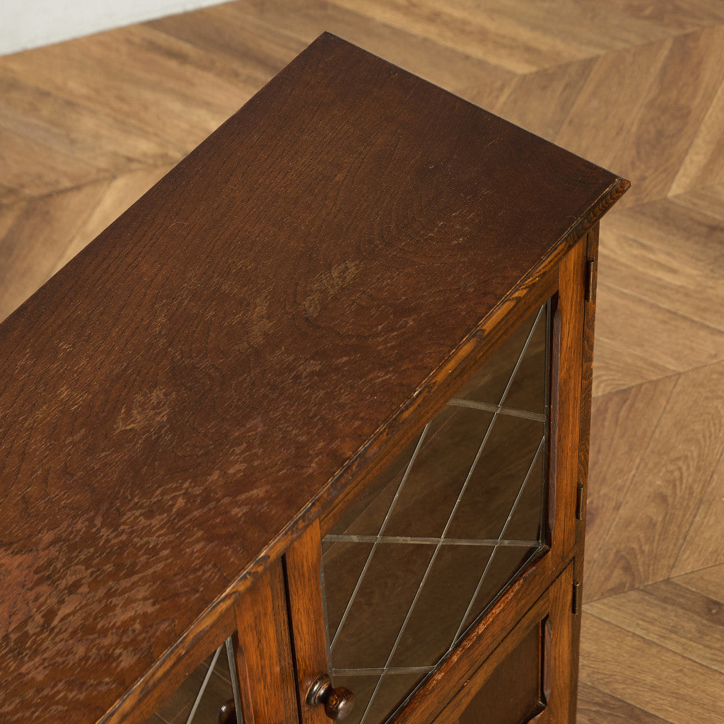 英国 クラシック オーク材 ブックケース