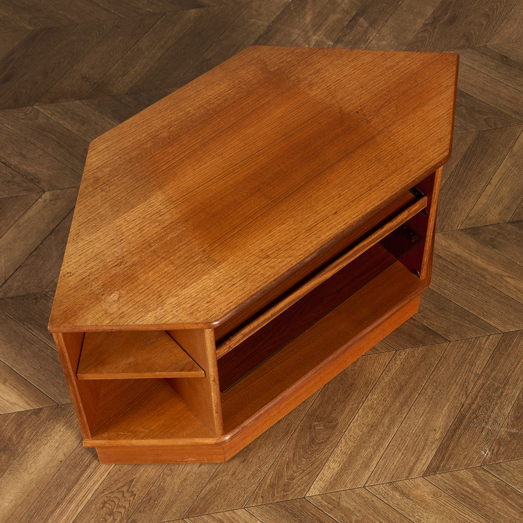 ヴィンテージ コーナー キャビネット  AVボード