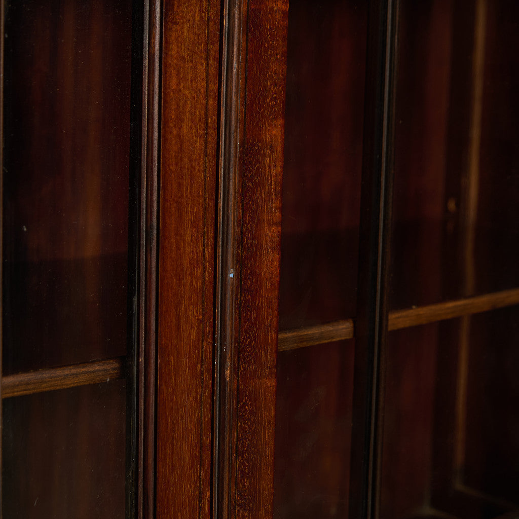 英国 アンティーク ビューロー ブックケース