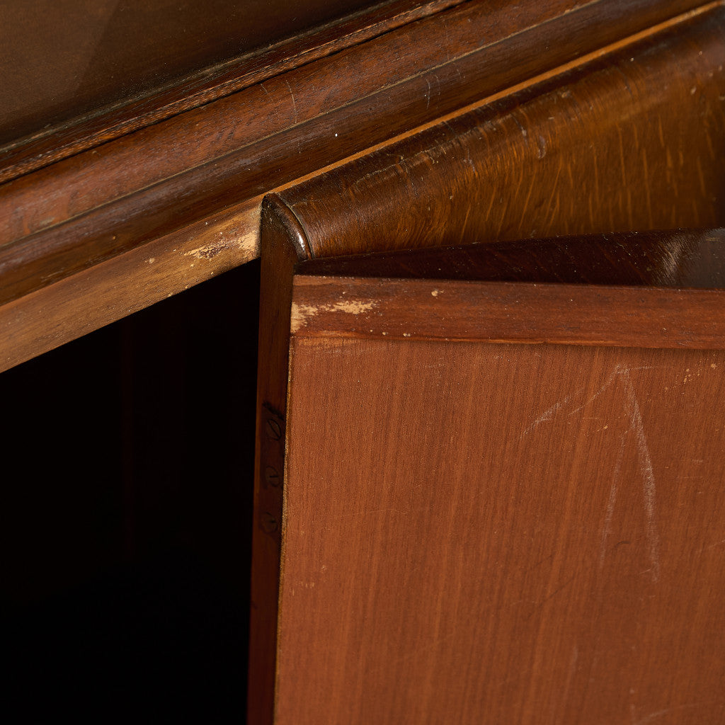 英国 クラシック ガラス ブックケース 食器棚