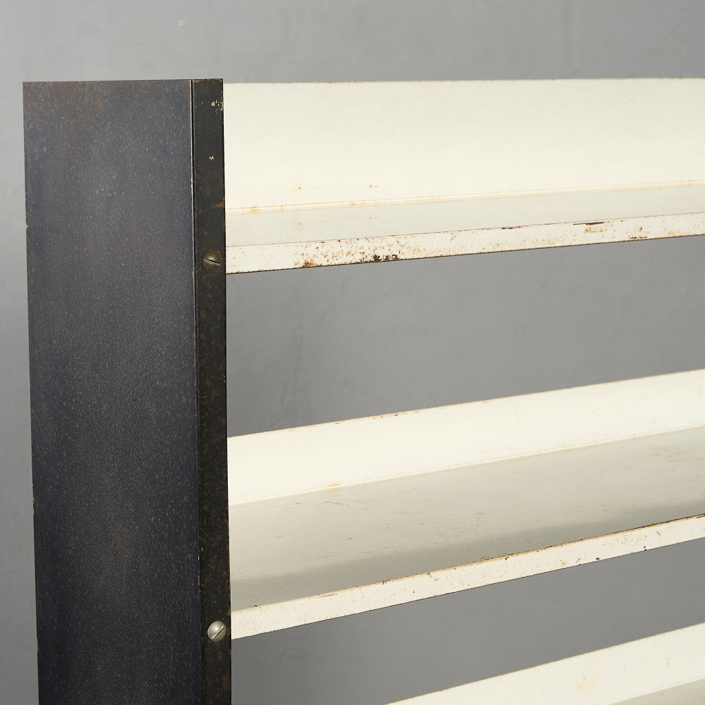 英国製 インダストリアル オープン スチール シェルフ