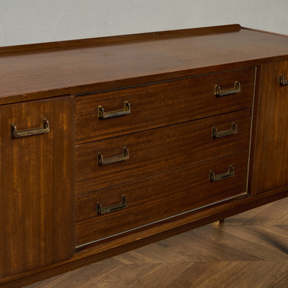 Brass-fitted Tola  ヴィンテージ サイドボード (4005)