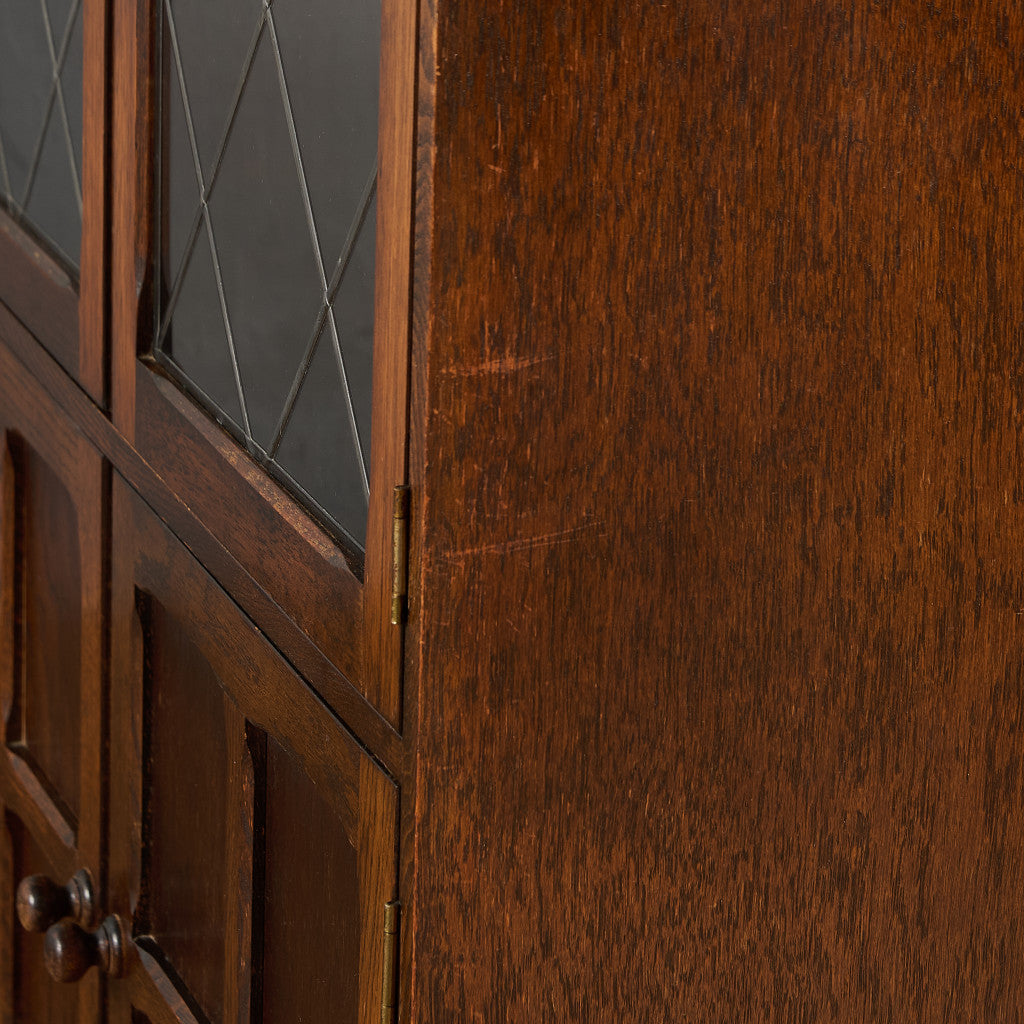 英国 クラシック オーク材 ブックケース