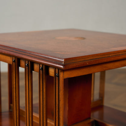 英国 クラシック リボルビング ブックケース