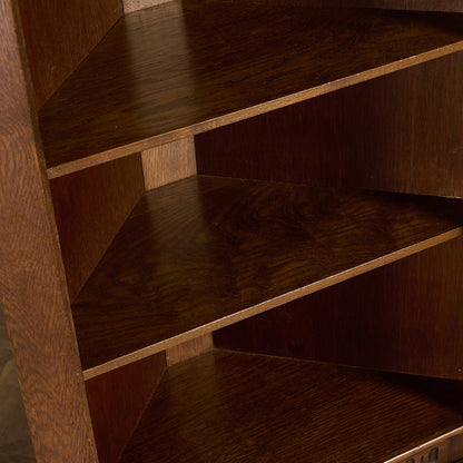 英国 クラシック オーク コーナーキャビネット