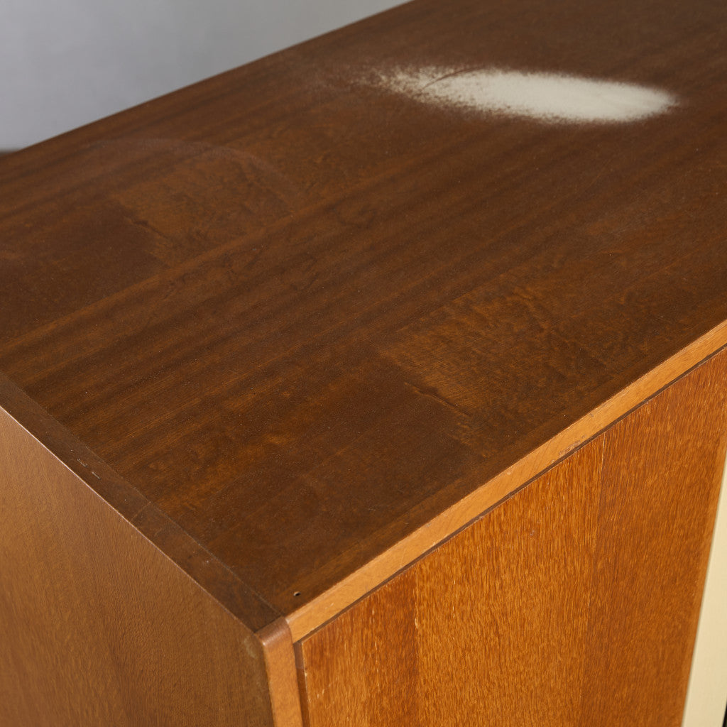 Chinese white ヴィンテージ 3ドア ワードローブ 初期ゴールドラベル