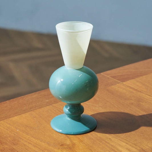MINI VASE TWO TONE / Beige×Green