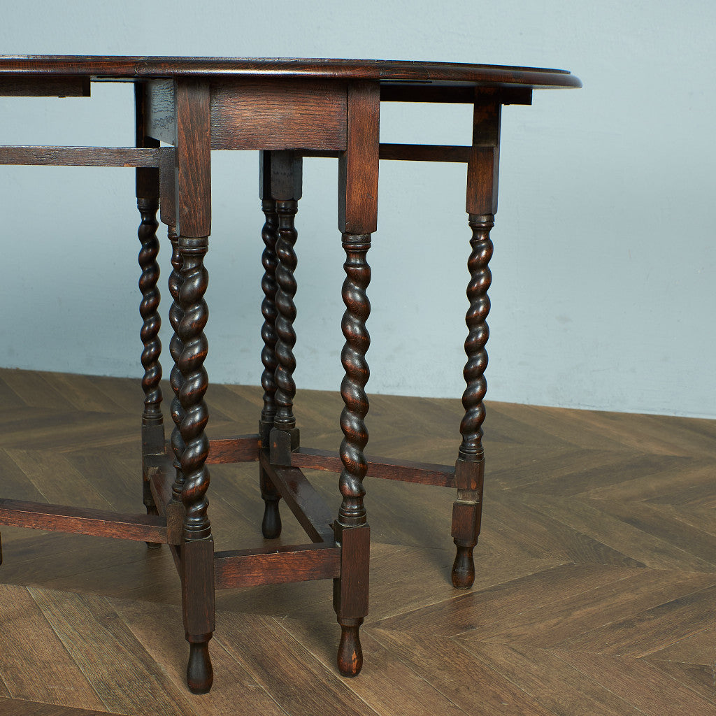 Antique British Drop Leaf Gateleg Table #79340