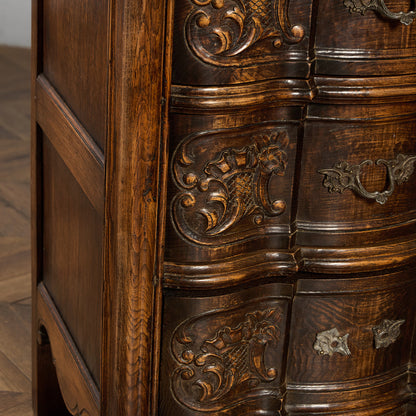 英国 クラシック オーク 3段 チェスト