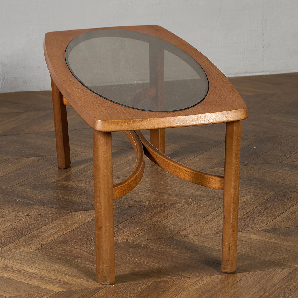 ネイサン Nathan ヴィンテージ スモーク ガラストップ コーヒーテーブル #97348