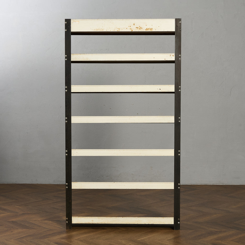英国製 インダストリアル オープン スチール シェルフ